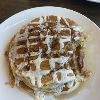 Broken Yolk Cafe - Cinna Full Stack Pancakes (3) - Breakfast & Brunch Near Me - Fullerton, California