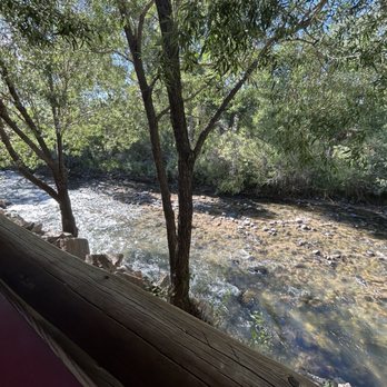Tacos Esteban - Outdoor seating next to the stream - Tacos Near Me - Dubois, Wyoming Tacos Esteban - Outdoor seating next to the stream - Tacos Near Me - Dubois, Wyoming