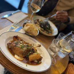 Duck confit & Moët Chandon. Duck confit & Moët Chandon.