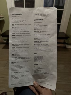 Menu photo 4 Thai Orchid Campbell, CA