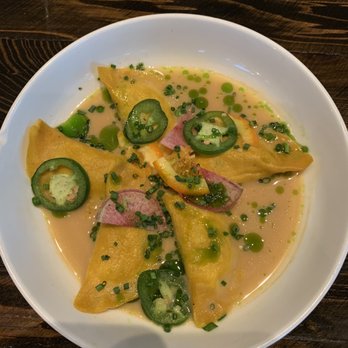 Maypop Restaurant - Blue Crab Dumplings - New American Near Me - New Orleans, Louisiana Maypop Restaurant - Blue Crab Dumplings - New American Near Me - New Orleans, Louisiana
