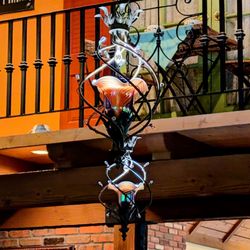 I love these fixtures.  Mimi's cafe.