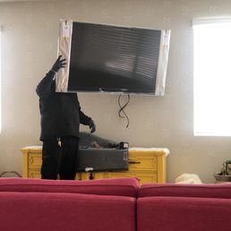 Hanging our new 65" TV Hanging our new 65" TV