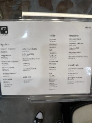 Menu photo 4 O Beem Los Angeles, CA