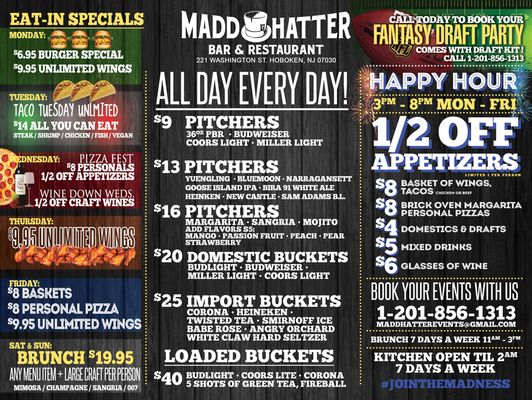 Menu photo 8 Madd Hatter Hoboken, NJ