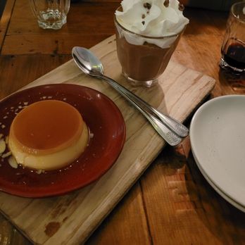 Tasca Tasca - Flan and chocolate mousse - Wine Bars Near Me - Sonoma, California