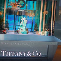Exterior outside entrance of Tiffany & Co - Christmas at Tiffany's - New York, New York Exterior outside entrance of Tiffany & Co - Christmas at Tiffany's - New York, New York