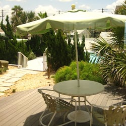 White Orchid Inn & Spa - The pools area in between the spa, rooms, and the main area.