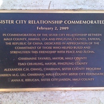 Sun Yat Sen Park - Sister City Commemoration - Parks Near Me - Kula, Hawaii