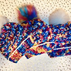 Fiber Fever - Custom beanies made with yarn from Fiber Fever