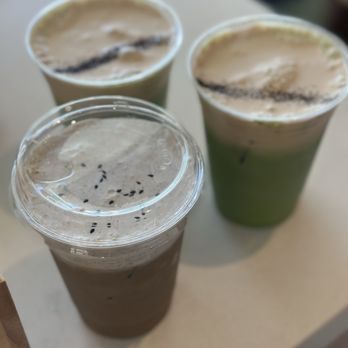 Yutori - Sesame hojicha and earl grey cream + matcha in the back - Japanese Near Me - Palo Alto, California Yutori - Sesame hojicha and earl grey cream + matcha in the back - Japanese Near Me - Palo Alto, California
