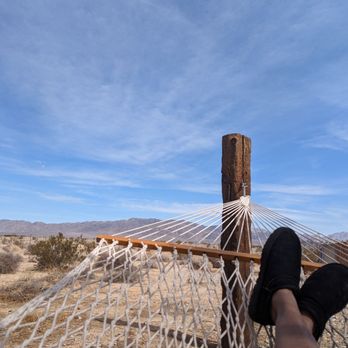 Joshua Desert Retreats - Day views from the hammock - Vacation Rentals Near Me - Joshua Tree, California Joshua Desert Retreats - Day views from the hammock - Vacation Rentals Near Me - Joshua Tree, California