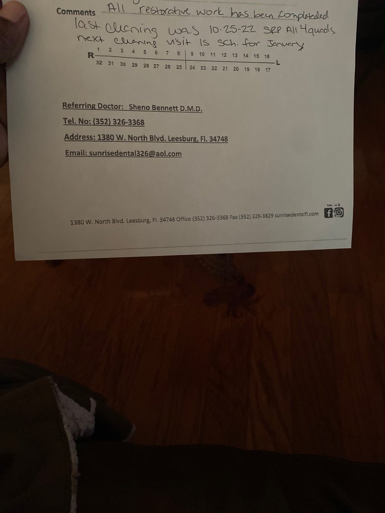 SUNRISE DENTAL Updated September 2024 1380 W North Blvd, Leesburg