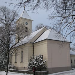 Ev. Dorfkirche Hermsdorf - Ostseite der Dorfkirche.