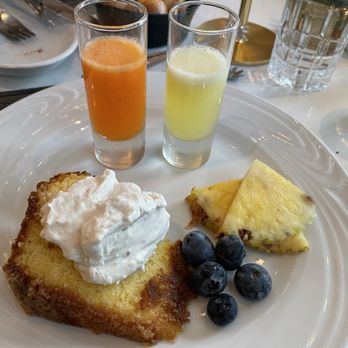 Fogo de Chão - Cake with banana whipped cream - Brazilian Near Me - San Antonio, Texas Fogo de Chão - Cake with banana whipped cream - Brazilian Near Me - San Antonio, Texas