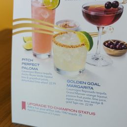 Special drink menu