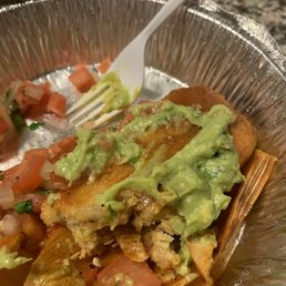 Tamale with some guac and pico de gallo. Tamale with some guac and pico de gallo.