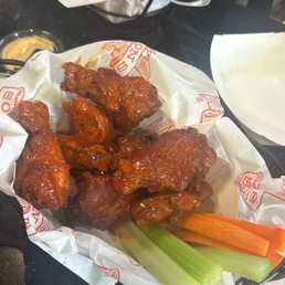 Excellent Buffalo Wings and Wedge Fries Excellent Buffalo Wings and Wedge Fries