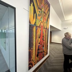 Hosmer Library - Local artist painting