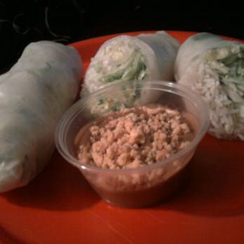 Viet Thai Cafe - Summer rolls with shrimp & peanut butter dipping sauce - Thai Near Me - Orlando, Florida Viet Thai Cafe - Summer rolls with shrimp & peanut butter dipping sauce - Thai Near Me - Orlando, Florida