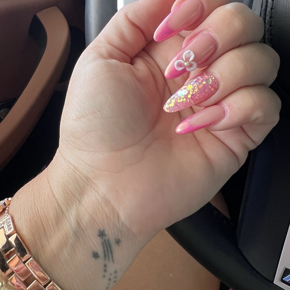The Nail Logic - Pink chrome - Nail Salons Near Me - Gilbert, Arizona The Nail Logic - Pink chrome - Nail Salons Near Me - Gilbert, Arizona