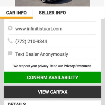 INFINITI Stuart - Advertised as Certified on Autotrader. - Car Dealers Near Me - Stuart, Florida INFINITI Stuart - Advertised as Certified on Autotrader. - Car Dealers Near Me - Stuart, Florida