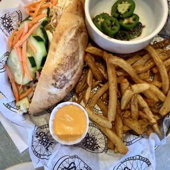 The Spoke on Center - Bahn Mi with fries - American Near Me - Moab, Utah