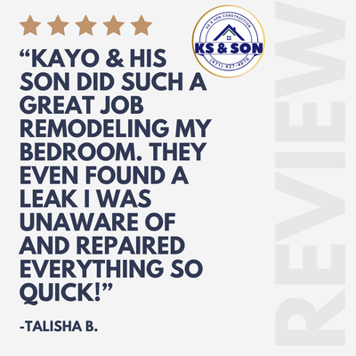 "Kayo & his son did such a great job remodeling..." - Licensed and Bonded General Contractor. Locally owned and operated. Call or text for free estimate!