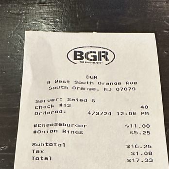 BGR Burgers Grilled Right - Burgers Near Me - South Orange, New Jersey