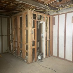 Quick's Premium Contracting - My bathroom I paid $7k worth of insurance money for. As you can see nothing got done.