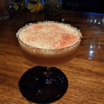 Library Bar - I asked Michael if he could do a Strawberry Cheesecake. This was his "Fuck You" to me and I love it! - Lounges Near Me - Hollywood, California Library Bar - I asked Michael if he could do a Strawberry Cheesecake. This was his "Fuck You" to me and I love it! - Lounges Near Me - Hollywood, California