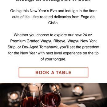 Fogo de Chão - E mail promotion - Brazilian Near Me - Chicago, Illinois