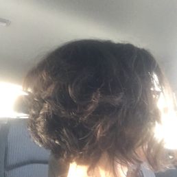After, a fun, fresh, chunky, short a-line cut! After, a fun, fresh, chunky, short a-line cut!