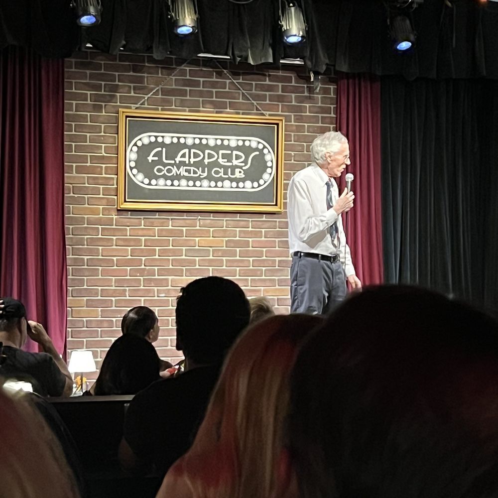 Flappers Comedy Club & Restaurant - Second act was the funniest !! Better than Jay Leno - Comedy Clubs Near Me - Burbank, California Flappers Comedy Club & Restaurant - Second act was the funniest !! Better than Jay Leno - Comedy Clubs Near Me - Burbank, California