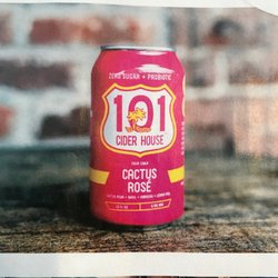 101 Cider House - Sour cider, cactus rosé, 0 carbs/0 sugars, all natural, 6.9% ABV