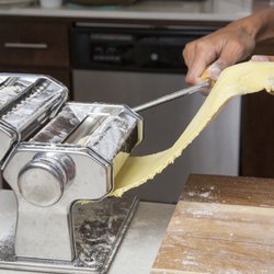 Rife Style - Photo by Cozymeal.  Chef Bekah making Italian pasta.