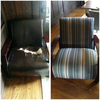 Supreme Interiors - Before and after of the chair project. Couldn't be happier. - Furniture Reupholstery Near Me - Oakland, California