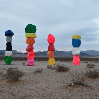 Seven Magic Mountains - 03.25.21 - Public Art Near Me - Las Vegas, Nevada
