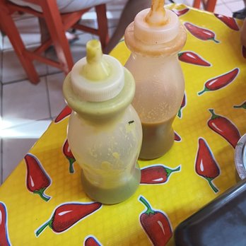 Antojitos La Chiapaneca - Side sauces for the tacos - both are amazing!! - Mexican Near Me - Tulum, ROO Antojitos La Chiapaneca - Side sauces for the tacos - both are amazing!! - Mexican Near Me - Tulum, ROO