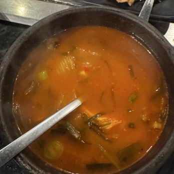 Gogi Time - Kimchi Stew Dinner without any kimchi and 2 cubes of tofu - Korean Near Me - Oakland, California
