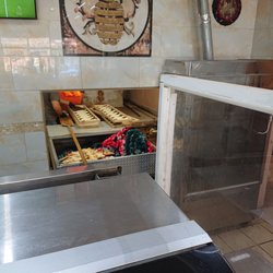 Their oven is constantly rolling out fresh samoon! Yum!