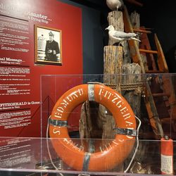 Great Lakes Shipwreck Museum - Life preserver from the Fitz