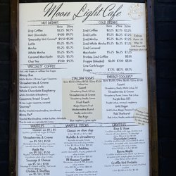 Moon Light Cafe - Moonlight cafe coffee shop menu in Milton FL