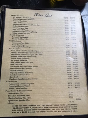Menu photo 2 Pascucci Santa Barbara, CA