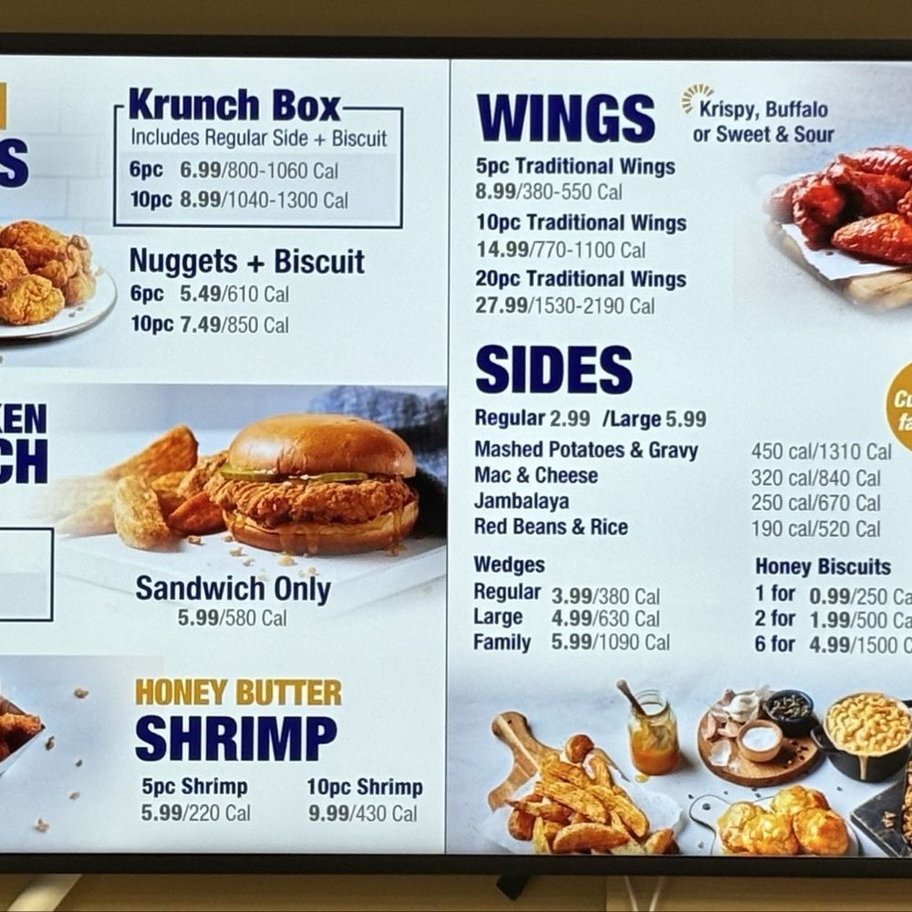 Krispy Krunchy Chicken - Menu, 11/11/25 - Cajun/Creole Near Me - Sierra Madre, California Krispy Krunchy Chicken - Menu, 11/11/25 - Cajun/Creole Near Me - Sierra Madre, California