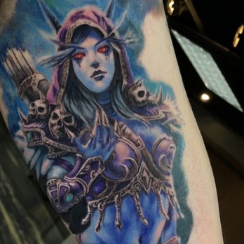 Tribute Tattoo - World of Warcraft themed tattoo by Jamie Lee Parker - Tattoo Near Me - West Hills, California