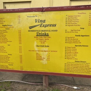 Vina Express - Menu - Chinese Near Me - Sherwood, Arkansas Vina Express - Menu - Chinese Near Me - Sherwood, Arkansas