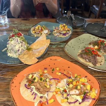 Fish Gaucho - ahi tuna, short rib taco, mango cod taco - Mexican Near Me - Paso Robles, California Fish Gaucho - ahi tuna, short rib taco, mango cod taco - Mexican Near Me - Paso Robles, California