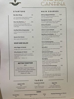 Menu photo 1 Chino's Cantina Yukon, OK Menu photo 1 Chino's Cantina Yukon, OK