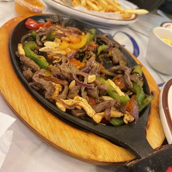 Caribe Marisqueria - Part of my fajita trio(we ate most of it) - Mexican Near Me - Indianapolis, Indiana